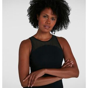 Speedo Women's Iris One-piece Swimsuit Black Size US 12